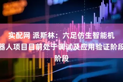 实配网 派斯林：六足仿生智能机器人项目目前处于调试及应用验证阶段